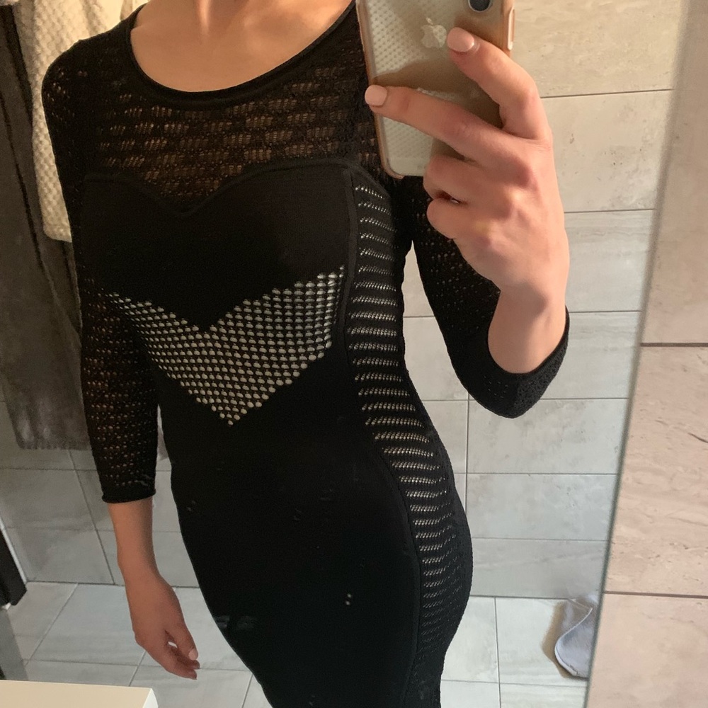 Catherine Malandrino  black w/ white lining dress